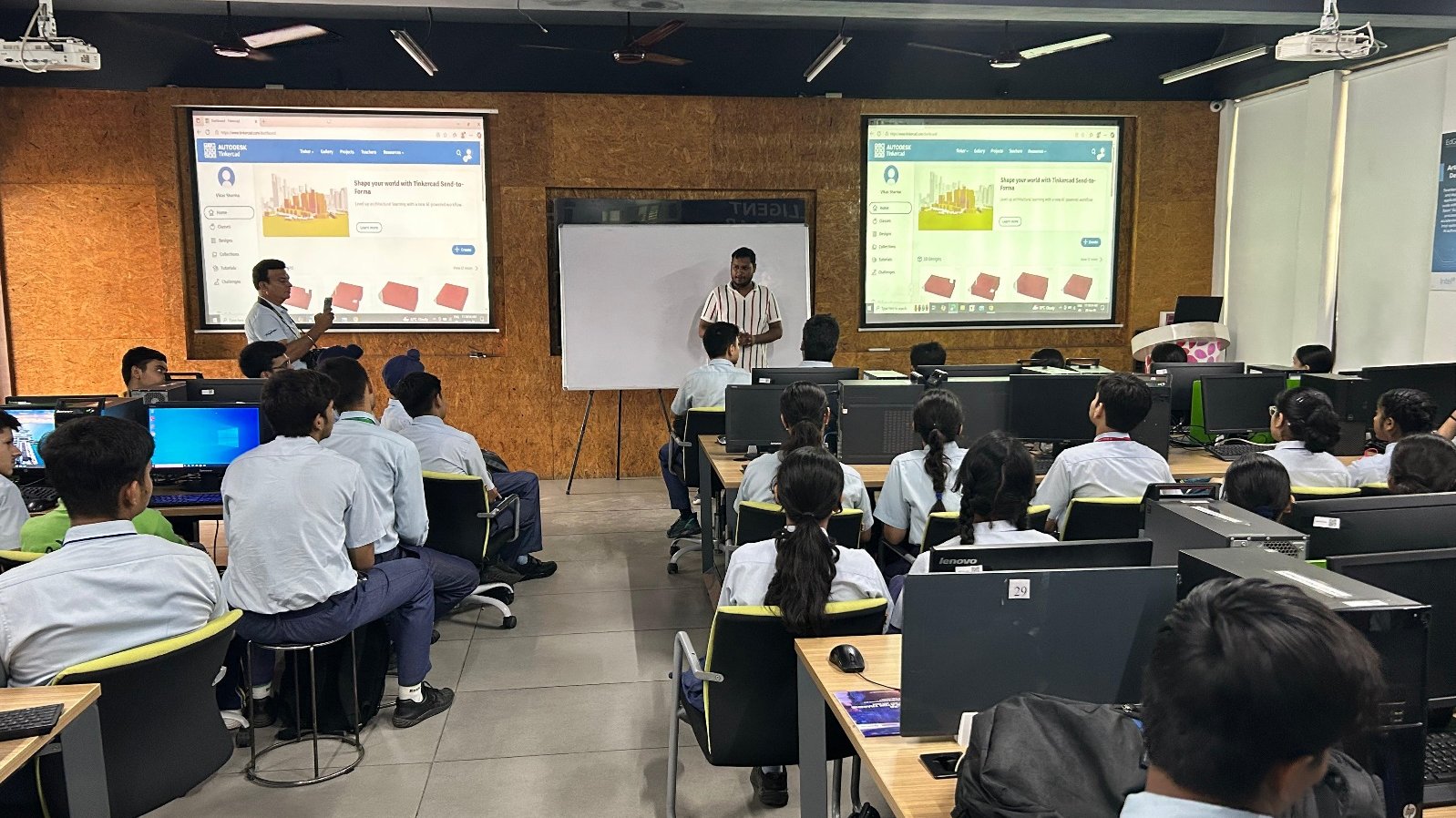 Outreach Program for School Students – Workshop on TinkerCAD & Design Thinking