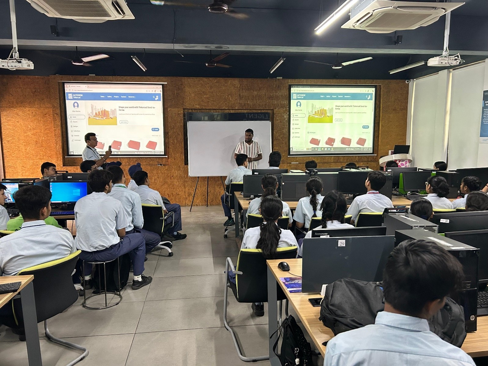 Outreach Program for School Students – Workshop on TinkerCAD & Design Thinking photo 1